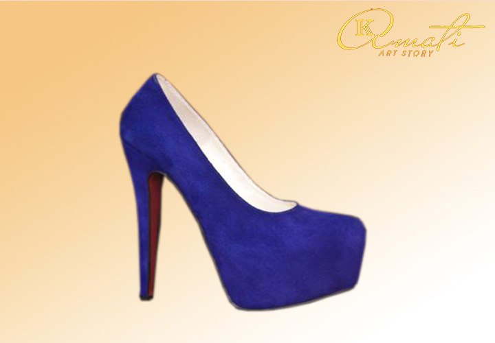 Туфли женские Лобутены (синие) E 95